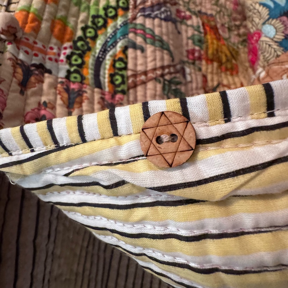 Colorful Patchwork Kantha Reversible Jacket NWT - image 3